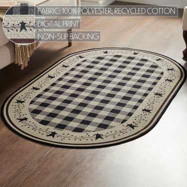 Pip Vinestar Polyester Rug Oval 36x60 - The Fox Decor